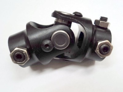 Black 13/16-36 Spline X 3/4'' DD steering universal u joint GM power box chevy
