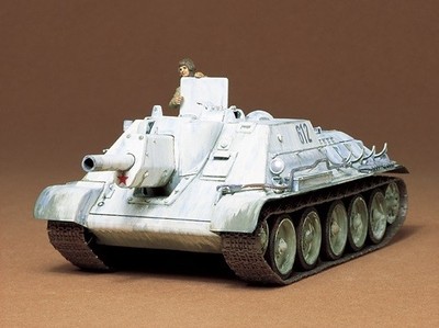 Tamiya 1/35 Russian SU122 Tank Destroyer Plastic Model Kit 35093 TAM35093