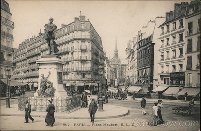 France Paris-Place Maubert E. L. D. Postcard Vintage Post Card