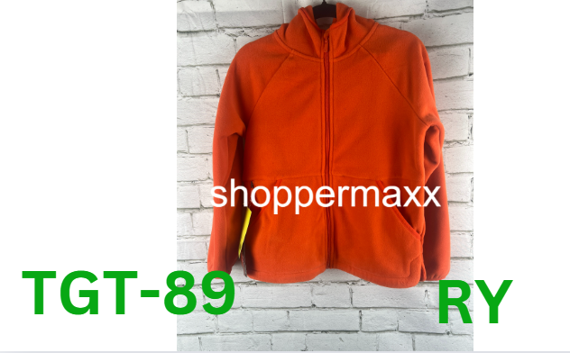 Kids' Polar Fleece Jacket - All in Motion, Orange, Large