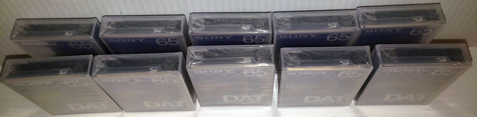NEW & SEALED (LOT OF 10) SONY PDP-65C DAT Digital Audio Tape/Tapes Pro DAT PLUS