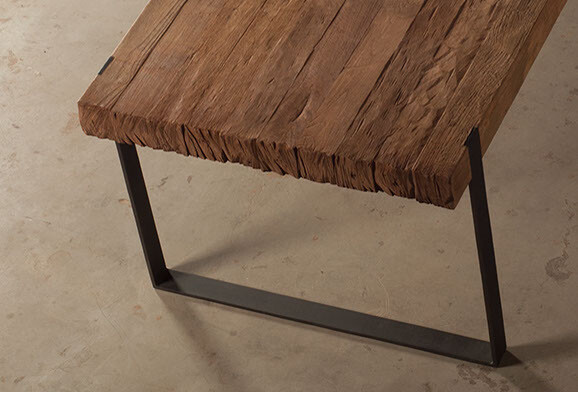 Esszimmertisch Teak industrial Style 4 m lang x 1,05 m