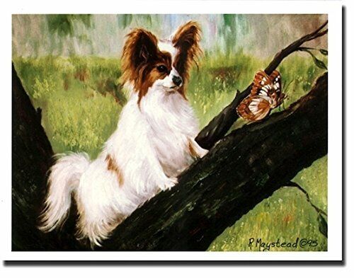 New Papillon with Butterfly Notecard Set -  6 Note Cards Artist Ruth Maystead