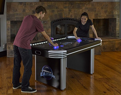 Triumph Lumen-X Lazer 6’ Interactive Air Hockey Table Featuring All-Rail LED and