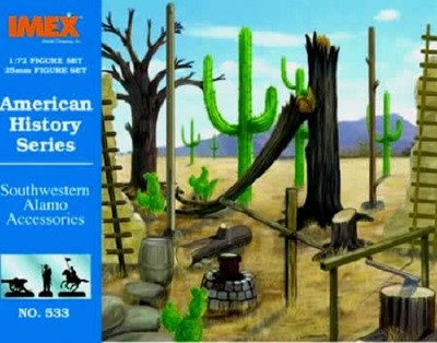 Imex Model Co. 1:72 Alamo Accessory Set Plastic Model Kit 533 IMX533