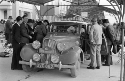 Lord Waleran, Humber Super Snipe 1939 Motor Racing Old Photo