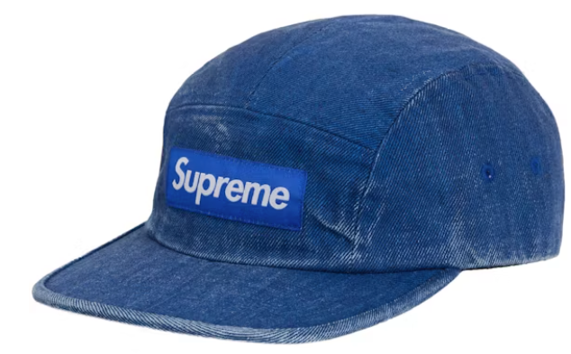 小物 Supreme Coated Denim Camp Cap Supreme Coated Denim Camp Cap (SS24) - $54