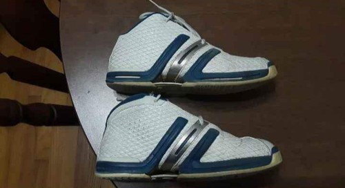 RARE NDS 2004 ADIDAS KG 1 KEVIN GARNETT WHITE BLUE MVP SZ 11 eBay