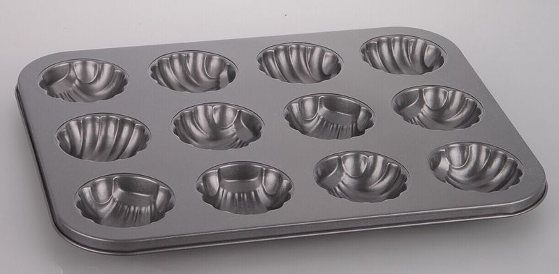Stampo Teglia Vassoio Antiaderente 12 Muffin Cupcake Dolci Budino Conchiglie dfh