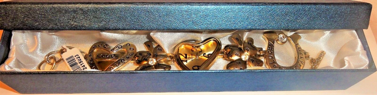 Stone Watch Love/Lucky quartz watch -new with box