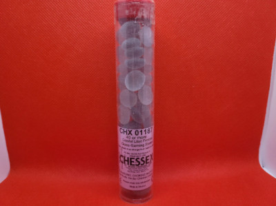 Crystal Crystal Lilac Frosted Chessex Glass Gaming Stones. 40  01187 B3G1 Free!