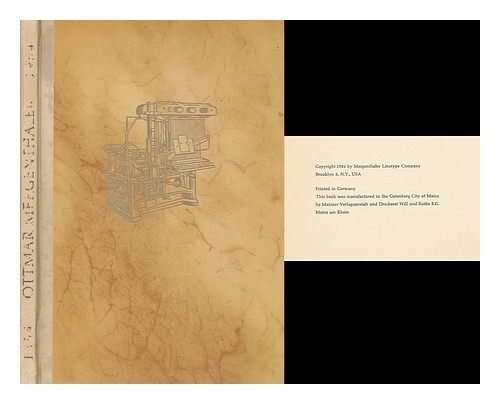Mengel, Willi Ottmar Mergenthaler And The Printing Revolution / By Willi Mengel