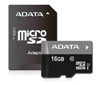 ADATA Premier 16GB Memory Card with Adapter microSDHC/SDXC UHS-I U1