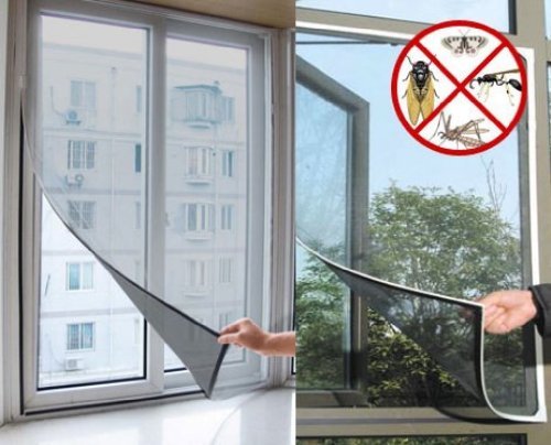 Tenda Zanzariera Finestre Protezione Per Insetti Zanzare Misura 150x200cm dfh