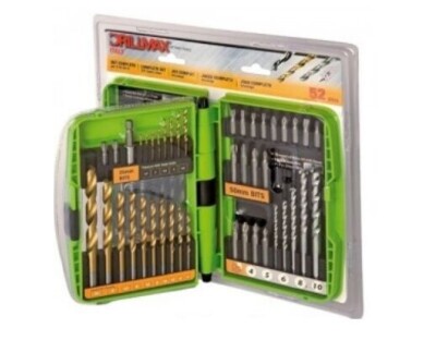 KIT PUNTE E INSERTI 52 pz pezzi LAVORO FAI DA TE TRAPANO IDEA REGALO