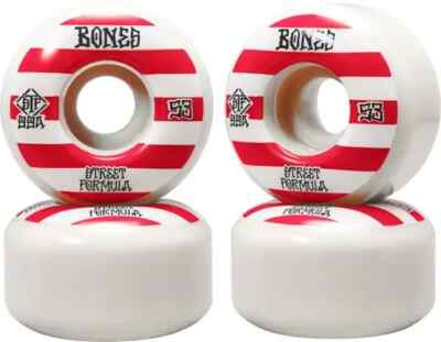 BONES PATTERNS V4 WIDE 53MM 103A RED STF STREET TECH FORMULA SKATEBOARD WHEELS