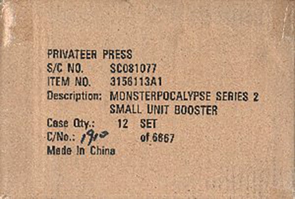 Monsterpocalypse Series 2 I Chomp NY : Unit Booster Case 12 Packs