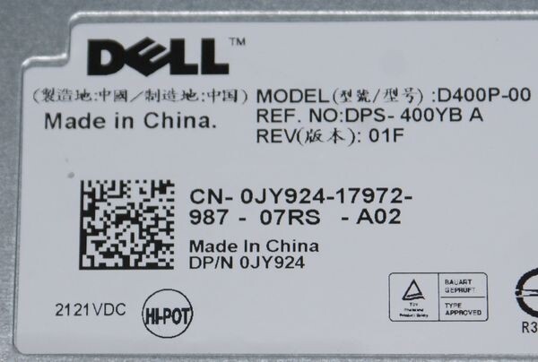 Alimentation Dell Dps-400yb Pour Poweredge R300