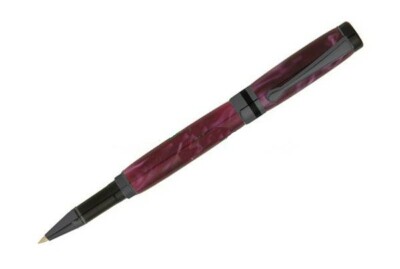 5 Pack, Gun Metal Classic Elite Rollerball Pen Woodturning Kit, with bushings