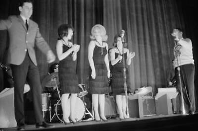 Girl Group The Angels Perform At The Wmca Good Guys Show 1965 OLD PHOTO 1