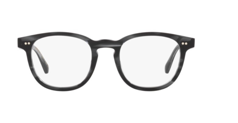 Pre-owned Oliver Peoples 0ov5480u Kisho 1734 Dark Blue Smoke Blue Unisex Pillow Eyeglasses In Clear
