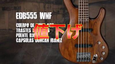 Ibanez アイバニーズ　EDB555 Ergodyne 5弦ベース Electric Bass Guitar Ibanez EDB555 Ergodyne Natural Brown 5