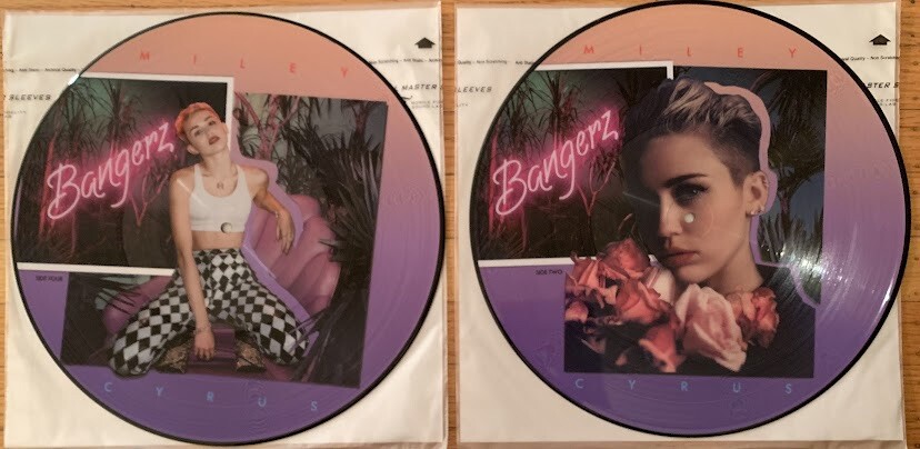 Miley Cyrus Bangerz 2013 ltd ed.  picture disc 1st press vinyl NEVER PLAYED MINT