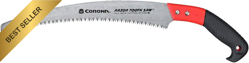 13" Razortooth Pruning Saw Curved Blade Tree Cutter Single-Hand Garden Tool