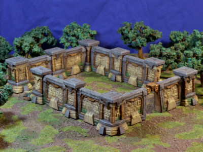 Der Vergessene Tempel / Mauer / Seraphon / Age of Sigmar / Gelände  / Warcry