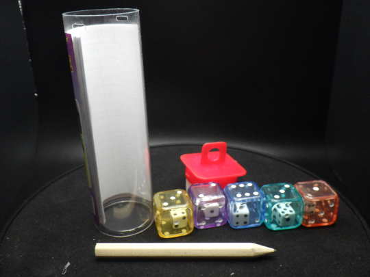 Double Dice Game - Instructions with 5 Dice Tabletop Gaming - Mini Dice Inside