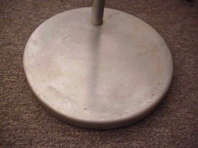 Rare Early Walter Von Nessen Floor Lamp Brushed Nickel w/ Patent No's Art Deco