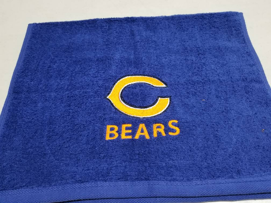 Chicago Bears Football Bath Towel Set, Personalized Football Sports Team Gift *