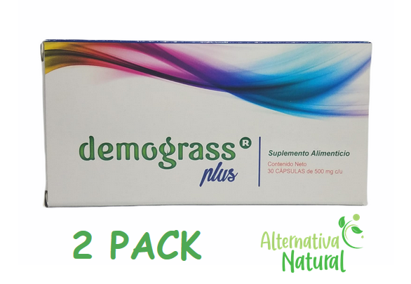 2 PACK!! DEMOGRASS PLUS - 100% Original - Weight Loss Supplement 60 Caps