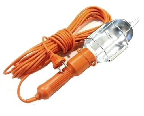 Torcia Lampada Da Lavoro Portatile Elettrica Meccanico Con Gancio Cavo 10mt cir