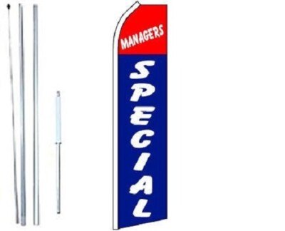 Managers Special Swooper Flag With Complete Hybrid Pole set