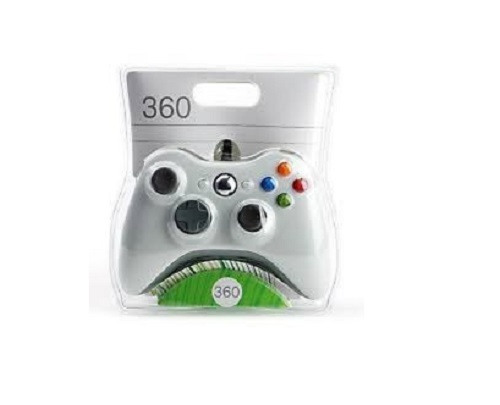 Joypad Joystick Controller Con Filo Compatibile Xbox 360 Bianco Gamepad hsb