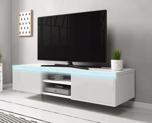 купить Tv Lowboard Hängeschrank Fernsehschrank Hochglanz Acryl Weiß
