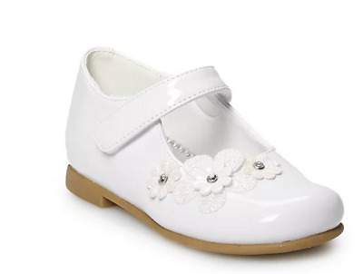 NEW Rachel Shoes Lil Rose Toddler Girls Mary Jane Shoes White Pearl Sizes 11, 12