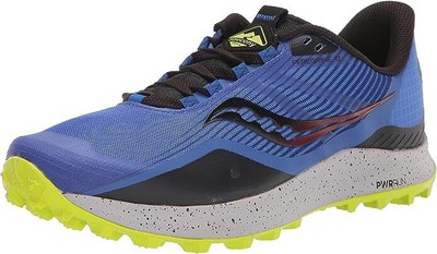 Мужские кроссовки для бега по пересеченной местности Saucony Peregrine 12, синий RAZ/Acid, 11 D Medium US