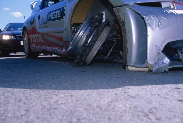 Peugeot 206 Wrc Of Harri Rovanpera Voitto Silander After Retiring- 2002 Photo