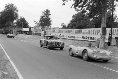 Johnny Claes Pierre Stasse Porsche KG 1954 Motor Racing Old Photo 2
