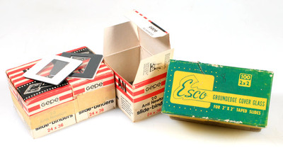 MISC. SLIDE MOUNTS IN ORIG. BOXES 24x36