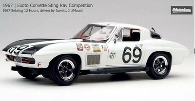 1/18 1967 Corvette 69 Sebring 12 Hours Wilton Jowett Jr. Mouat MTB00072