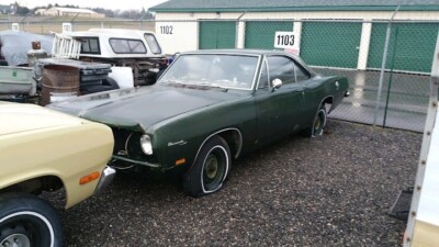 1969 Plymouth Barracuda Coupe 2 Door Green RWD Automatic PROJECT - NOT RUNNING