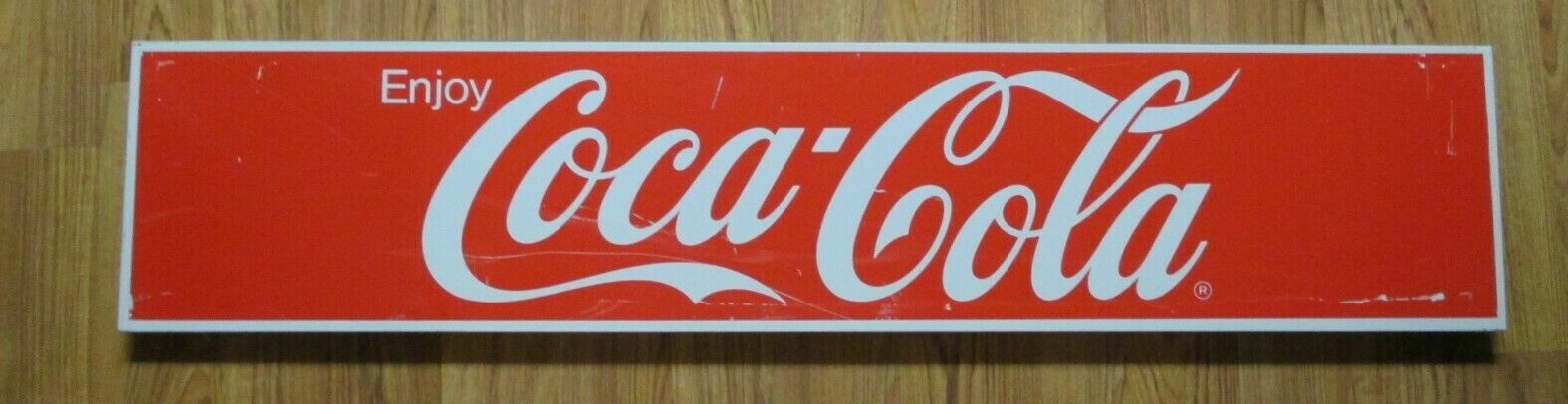 VINTAGE 3-SIDED COCA COLA COKE METAL SIGN THE FRONT PART IS