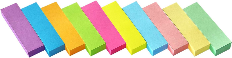 30 Pads 0.5X1.8 Sticky Notes Flags Tabs Page Markers 10 Bright...