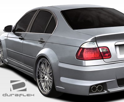 FOR 99-05 BMW 3 Series E46 4DR I-Design WideBody Rear Fender Flares 2pc 106515