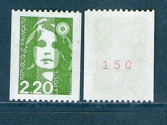 Timbre 2718a Neuf Xx Sans Charniere - Ttb - NÂ° Rouge - Roulette