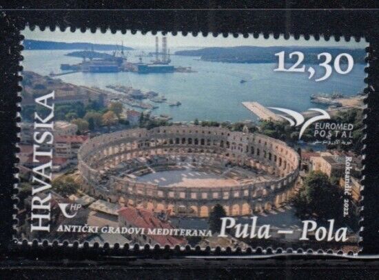 CROATIA EUROMED – Ancient Cities of the Mediterranean, Pula MNH stamp