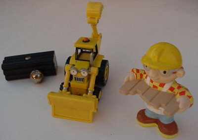 Bob the Builder Figure SCOOP Magnetic Backhoe pipes